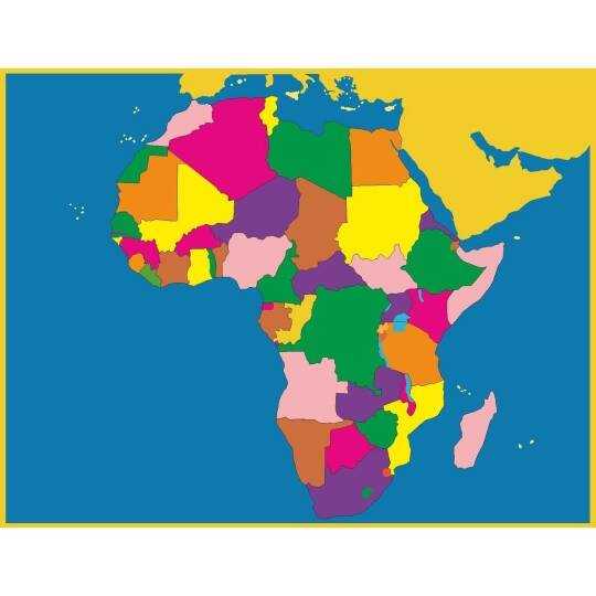 Afrika Haritası Kontrol kartı