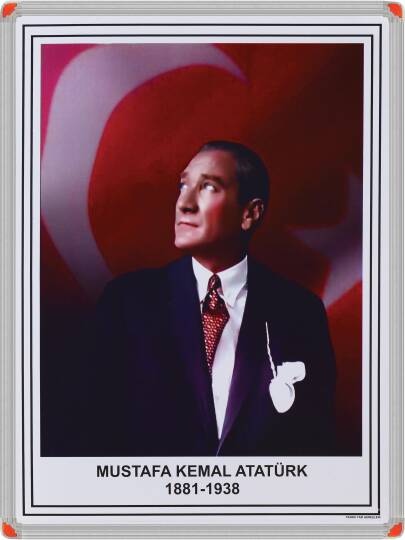 Atatürk Portresi Alüminyum Çerçeveli 35x50 cm