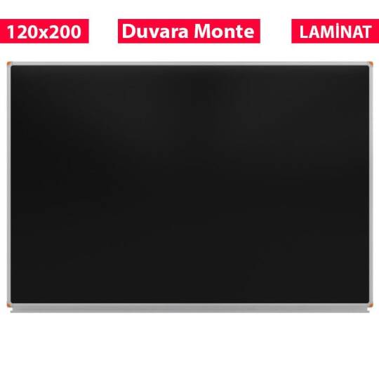 Duvara Monte Laminat Yazı Tahtası 120x200 cm Yeşil + Siyah