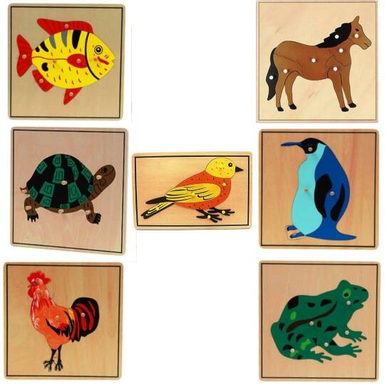 Hayvanlar 7’li Puzzle Set