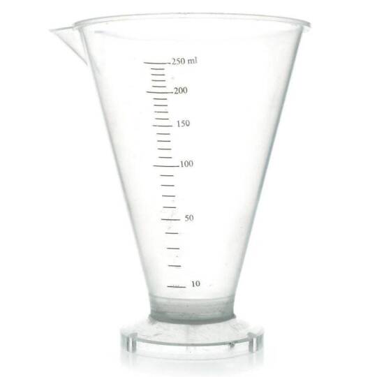 Konik Dereceli Kap(Şeffaf 250 Ml.)