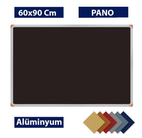Kumaş Kaplı Duvara Monte Alüminyum Çerçeveli Pano 60x90 cm