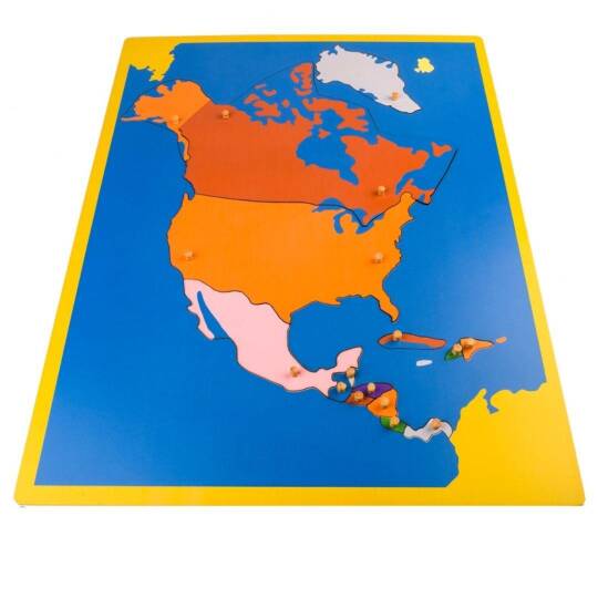 Kuzey Amerika Haritası Puzzle