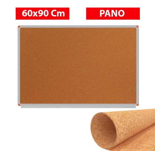 Mantar Pano Duvara Monte Alüminyum Çerçeveli 60x90 cm