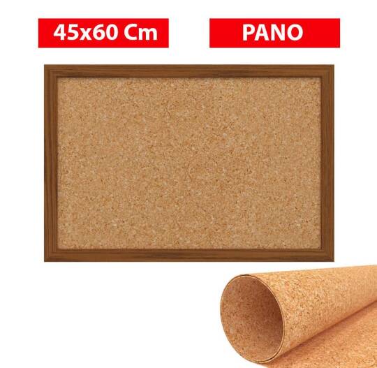 Mantar Pano MDF Çerçeveli 45x60 cm