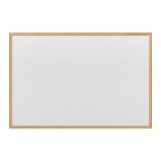 Naturel Ahşap Çerçeve Beyaz Laminat Yazı Tahtası 60x90 cm