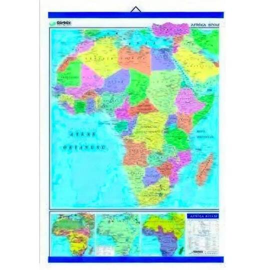 Oscar Afrika Siyasi Haritası - Kaplamalı