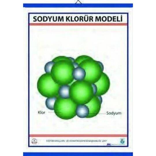 Oscar Sodyum Klorür (Nacl) Modeli Lev.(70X100 Cm)