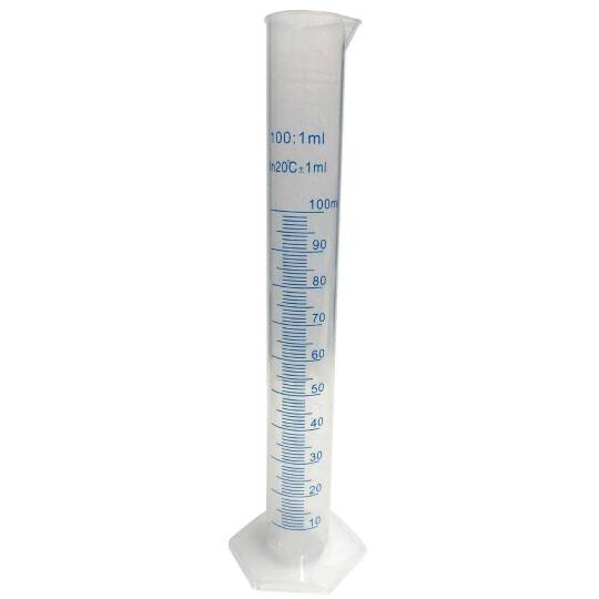 Plastik Dereceli Silindir 100Ml.