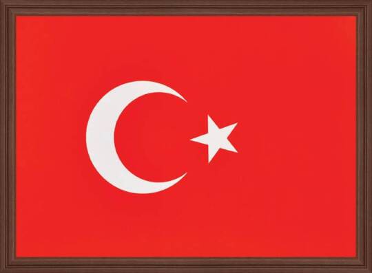 Türk Bayrağı MDF Çerçeveli 20x30 cm